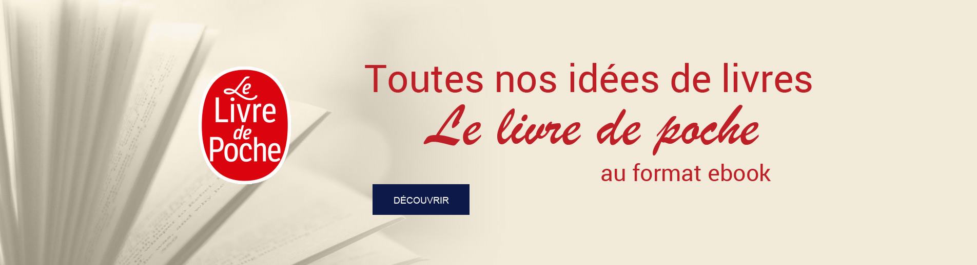 Le livre de poche - livre numérique